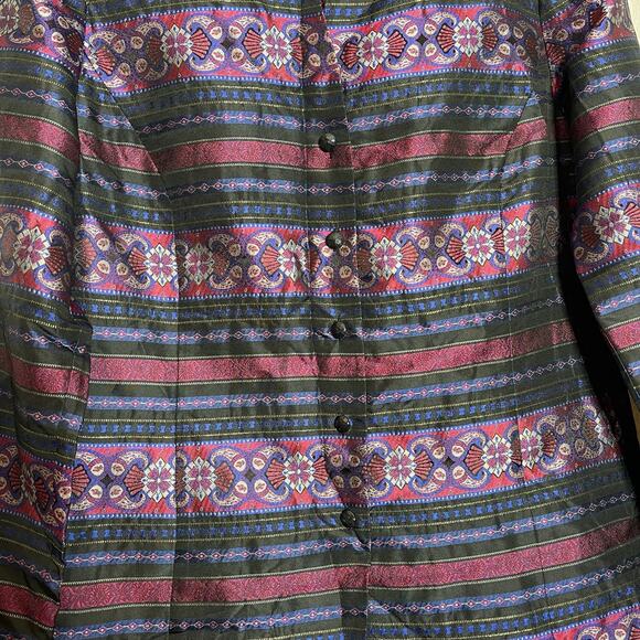 Vintage Talbots Silk Blend Paisley Button Down Blazer Women’s Sz 8 - Picture 4 of 9